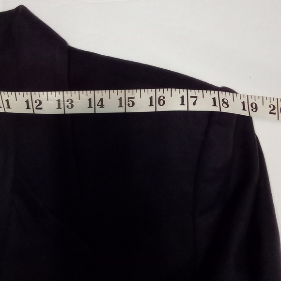100% Pure Wool Sag Harbor Fully Lined Dark Purple Women's Blazer Size 16P - Picture 8 of 11